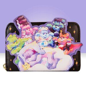 Loungefly Carebears Universal Monsters Scary Dreams Zip Around Wallet NWT